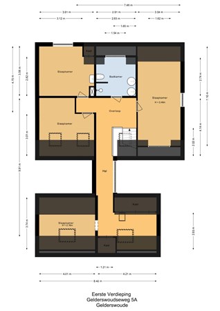 Floorplan - Gelderswoudseweg 5A, 2735 PB Gelderswoude